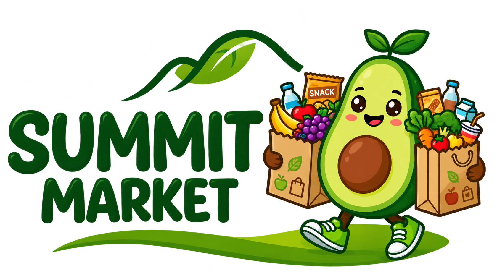 Mascota Aguacate del Mercado Summit